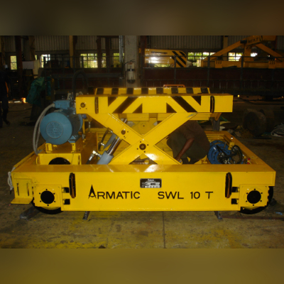 10MT capacity coil transfer car with scissor lift